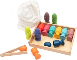Puzzle d’insertion en bois œufs Montessori BABY MIX