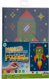 Grafix Diamond Painting Rocket 15x20 cm
