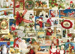 Puzzle Vintage Christmas Postcard 1000 Pieces