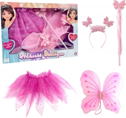 set per bambini piccola principessa farfalla con ali