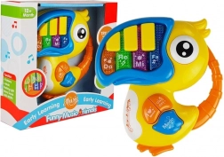 Pianoforte musicale per bambini Uccellino giallo