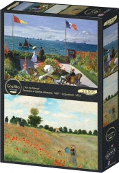 Puzzle Garden in Sainte Adresse and Field of Poppies 2x500 pieces
