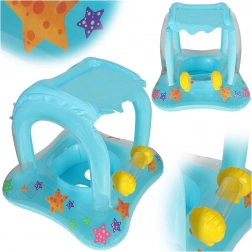 Children's swimming ring with canopy and seat