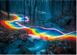Puzzel 1000 stukjes Magisch bos, Regenboogpad