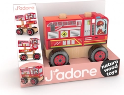 Wooden Fire Truck Puzzle