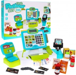 Electronic Cash Register for Kids with Touch Panel and Scanner