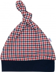 New Baby Checkered Cotton Infant Beanie