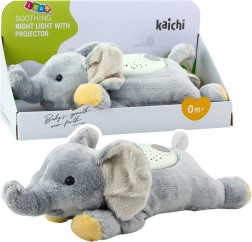 Elefante di peluche con proiettore e suono