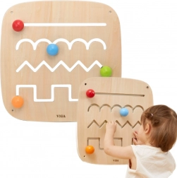 drvena zidna manipulativna ploča labirint VIGA