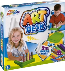 Maltisch mit Wachsmalstiften von Grafix