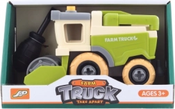 Screw-together plastic combine harvester for kids