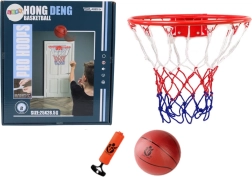 Sæt med basketballkurve Ball Pump