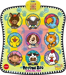 Dance challenge mat for kids with animals