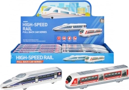 Petit train à remonter pull-back 18 cm pour enfants dès 3 ans