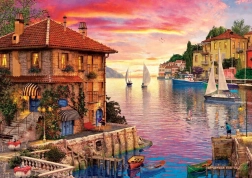 Puzzle art puzzle Mediterranean harbor 1500 pieces