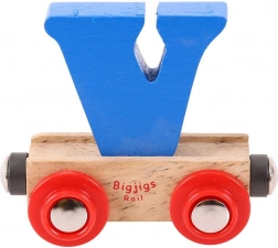 Wooden Carriage with Letter V – BIGJIGS Rail