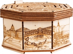 drevená hlavolamová krabička EscapeWelt Secret Maze Box