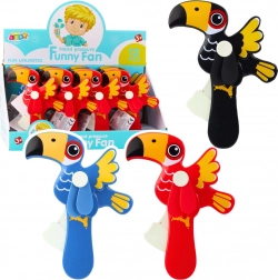 Ventilateur à main mécanique pour enfants Toucan mix