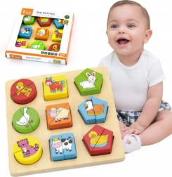 Puzzle educativi in legno - Animali