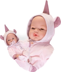 Antonio Juan poupée qui cligne bébé avec sons et corps mou - 37 cm