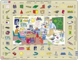 Larsen Puzzle English for Children: At School, 70 Pieces