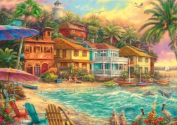 Puzzle Vita sull'isola 1000 pezzi