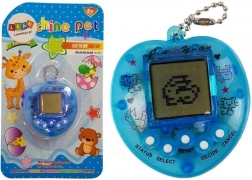 Electronic Game Tamagotchi Blue with Short Chain