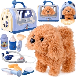 Interactive Puppy – Mini Vet Set with Portable Carrier and Accessories