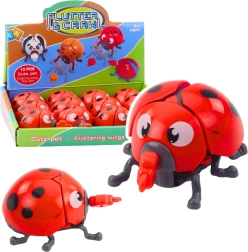 Wind-up ladybug with string – moving wings and limbs