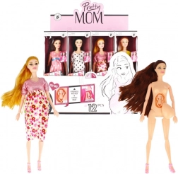 Zwangere pop met baby 29 cm