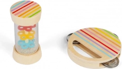 Bigjigs Toys mini komplet dežna palica in tamburin