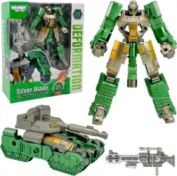 Woopie Robot Transformable Silver Blade 2-en-1 Tank