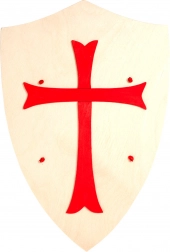 Scudo in legno Fauna con croce