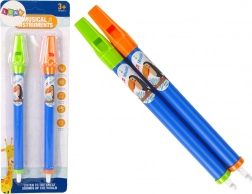 Børnefløjter med dyremotiver – blå sæt, 2 stykker