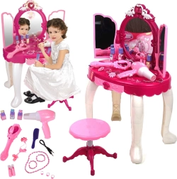 Tavolo da toeletta con ingresso MP3 GIRL+ e bacchetta magica