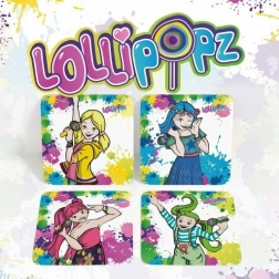 Sada korkových podšálok Lollipopz – 4 ks