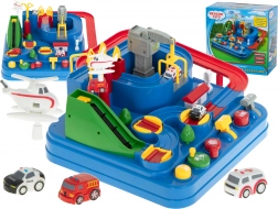 Interaktivna dirkalna steza s preprekami in parkiranjem