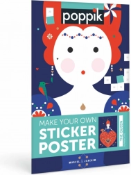 Stickerposter Koningin POPPIK