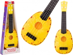 Ukulele til børn med ananasmotiv, gul