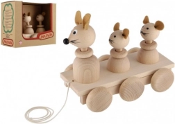 Fa húzható játék Három Egér