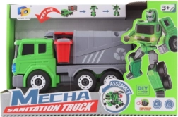 Transformerende skralderobot 2-i-1 på batterier