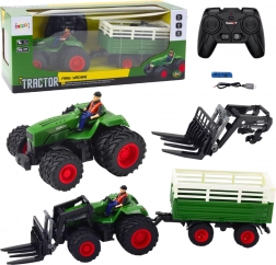Remote Control Tractor with Trailer and Forks