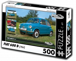 Retro Cars Puzzle Fiat 600 D (1964) 500 pieces