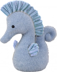 Plush Toy Blue Seahorse 25cm
