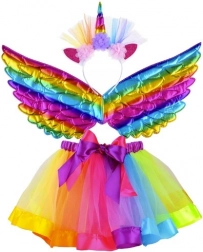 Rainbow Unicorn Costume Set For Kids