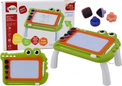 Stol za crtanje Znikopis Krokodil s pečatima zeleni