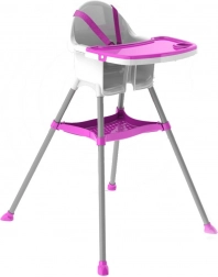 DOLONI high chair white‑purple