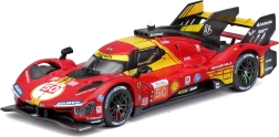modèle en métal Bburago Ferrari 499P 1:43 – vainqueur des 24H du Mans 2024 dans un boîtier de protection