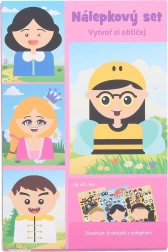 Set créatif d’autocollants – visage 21 × 14 cm