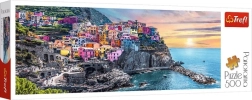 Puzzle panoramico 500 pezzi Vernazza al tramonto, Italia